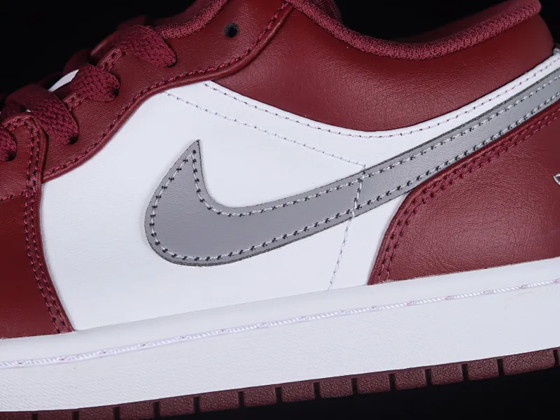 All categories Air Jordan Jordan series basketball shoes Air Jordan 1 Low G version pure original Air Jordan 1 Low "Bordeaux" AJ1 Joe 1 Bordeaux red low-top basketball shoes 553558-615